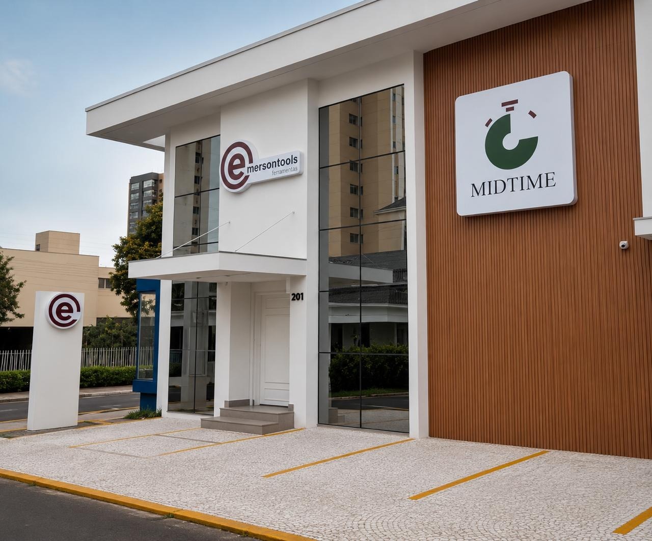 Fachada da sede da emersontools em Marília — SP
